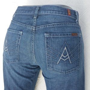 7FAM Size 14/32 "A Pocket Relaxed" Flare Jeans